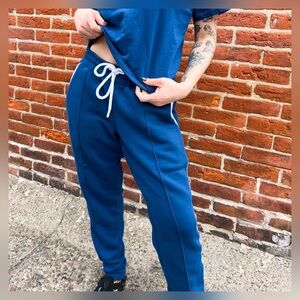 TomboyX French Terry Track Pant - Retro Blue Size Medium
